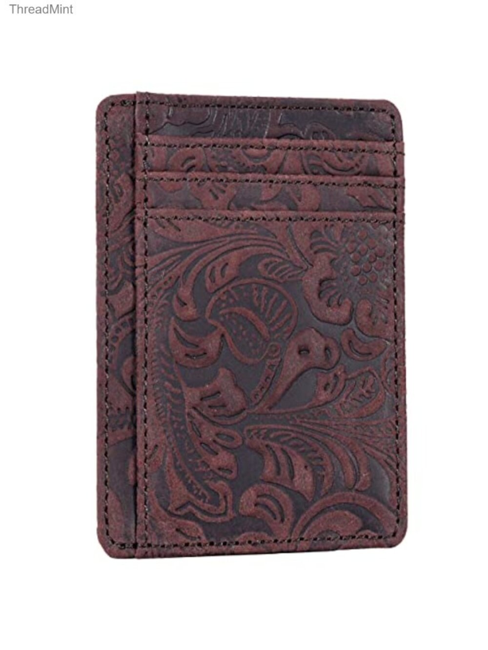 RFID Blocking Slim Wallet Genuine Leather Card Holder Minimalist